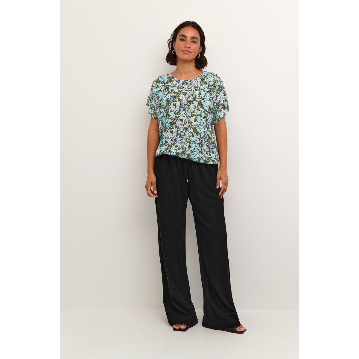 Locker geschnittene Bluse mit Blumenmuster