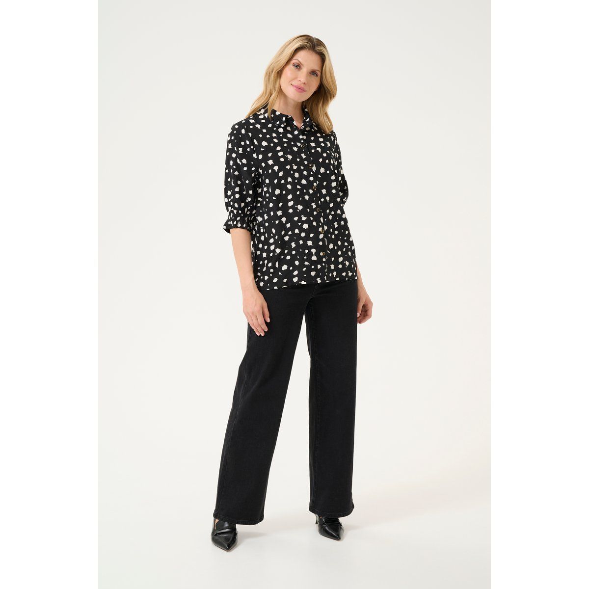 Bluse mit abstraktem Muster