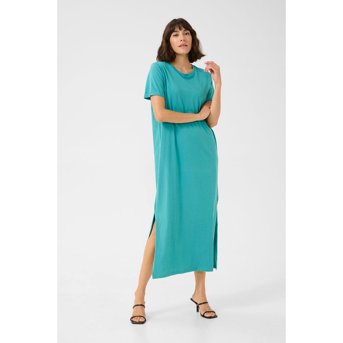 Entspanntes Maxi-T-Shirt-Kleid aus Baumwolle