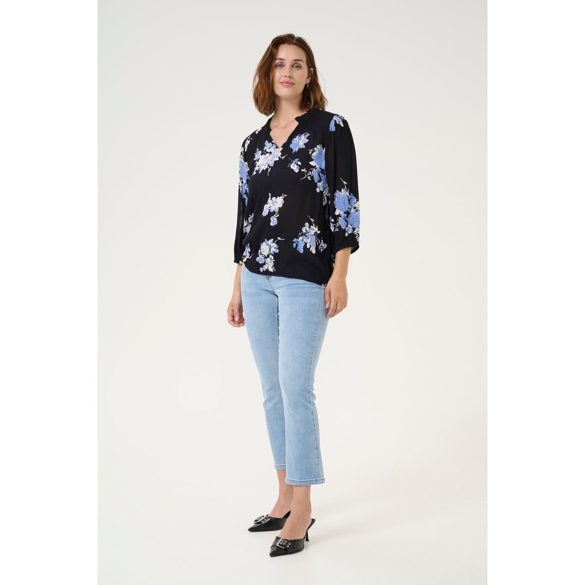Bluse mit floralem Muster