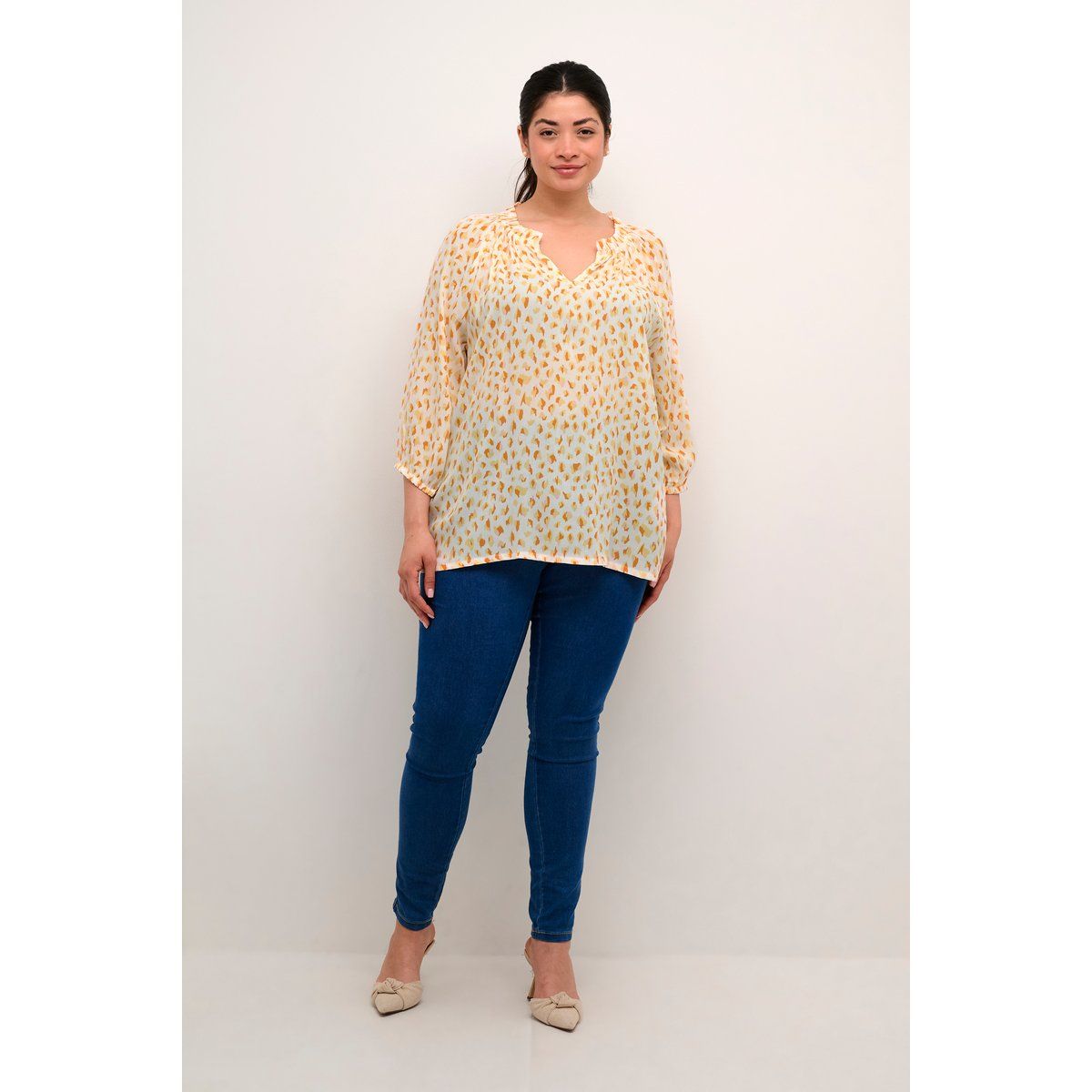 Bluse mit abstraktem Muster
