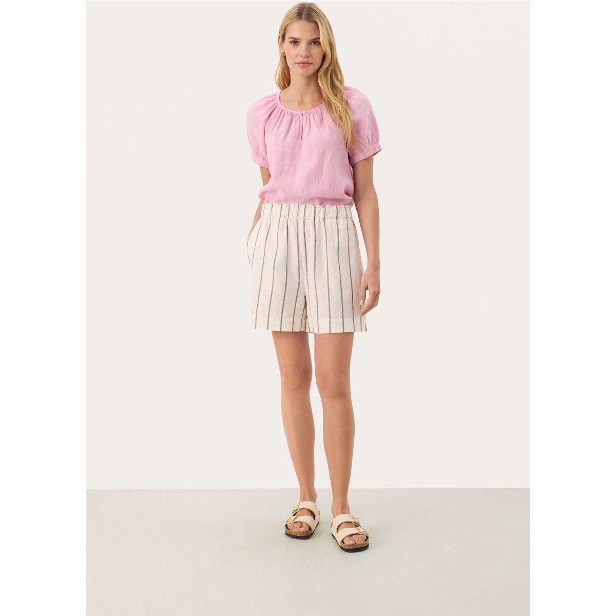 Gestreifte Shorts mit bequemer Passform