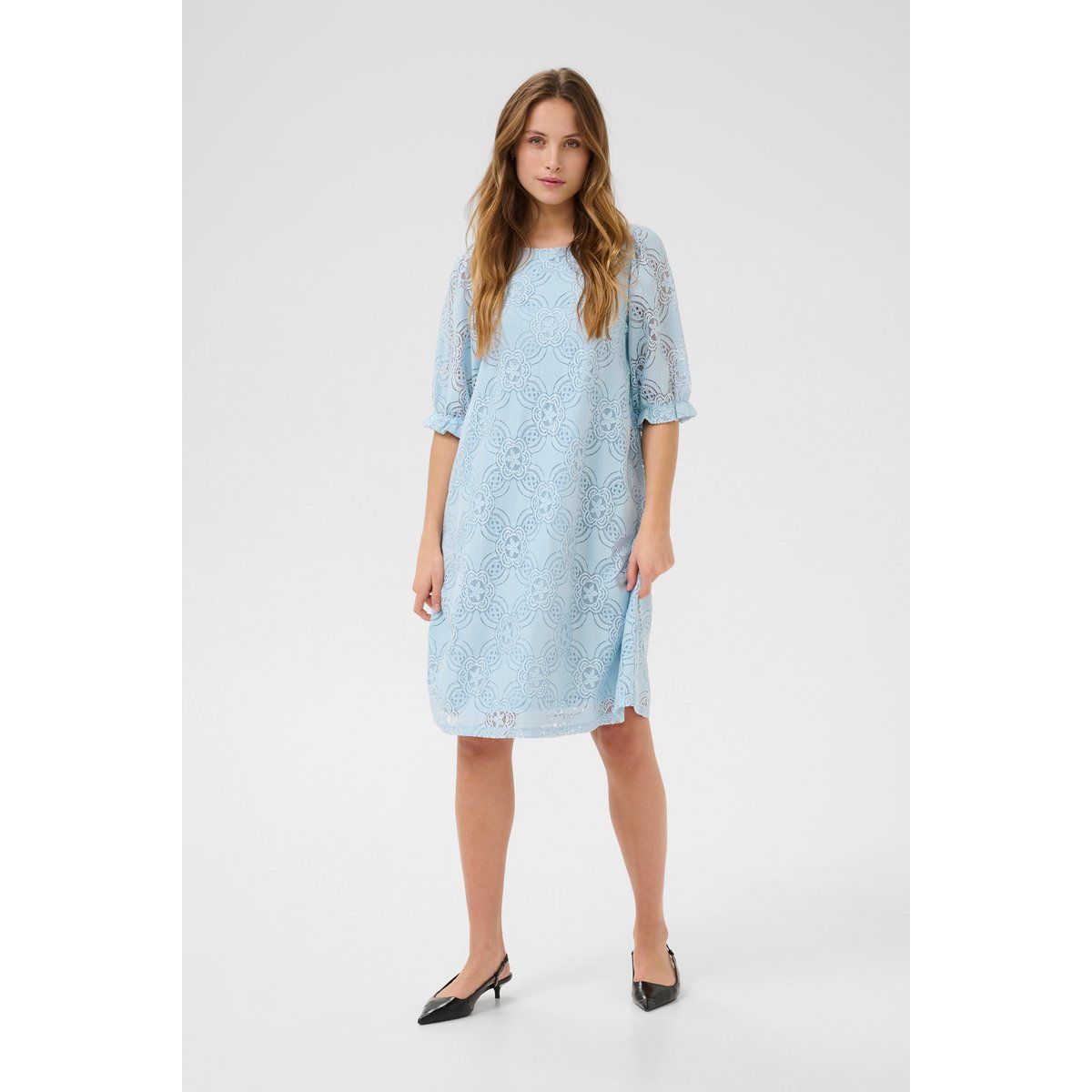 Florales Spitzenkleid im Relaxed Fit