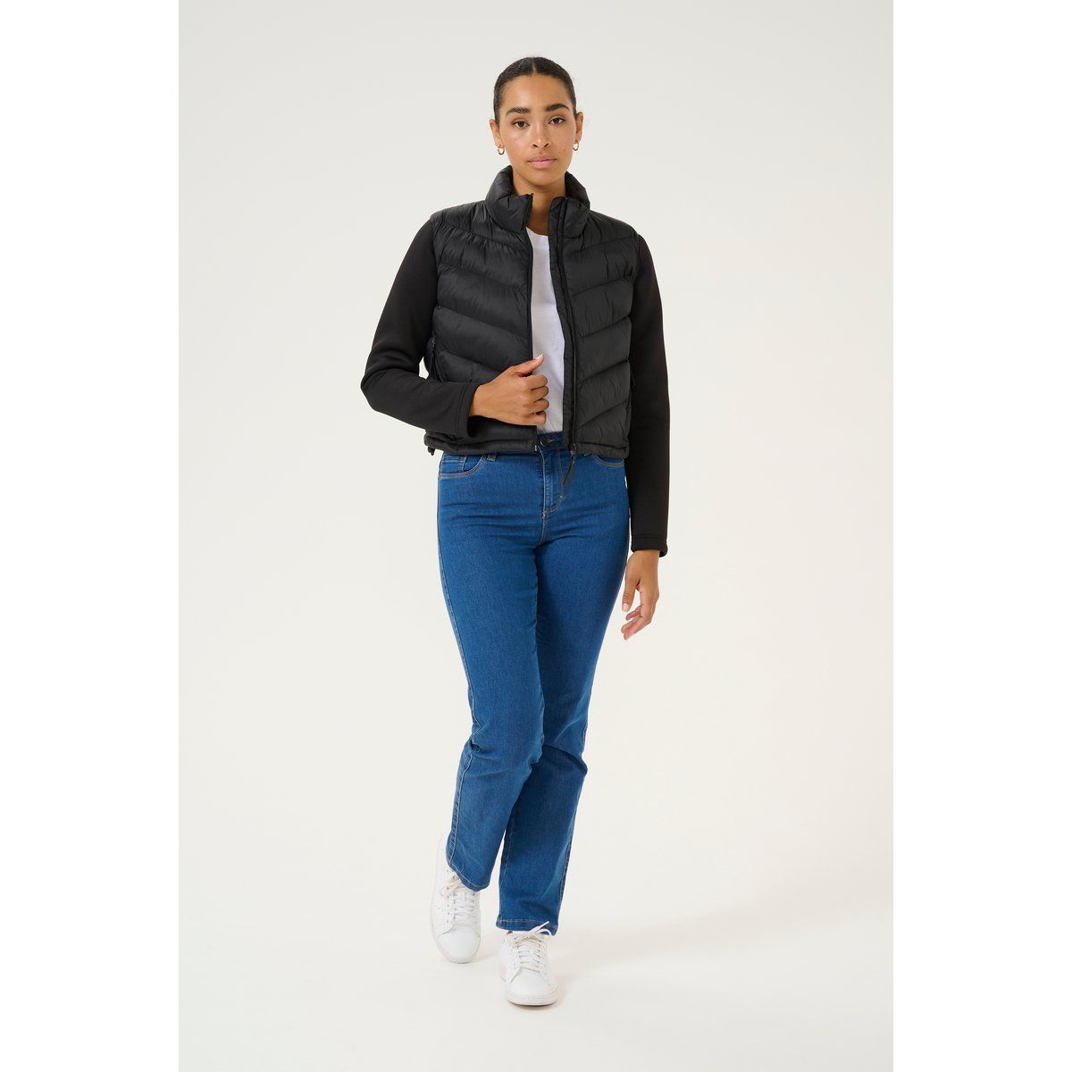 Hybride gesteppte Pufferjacke