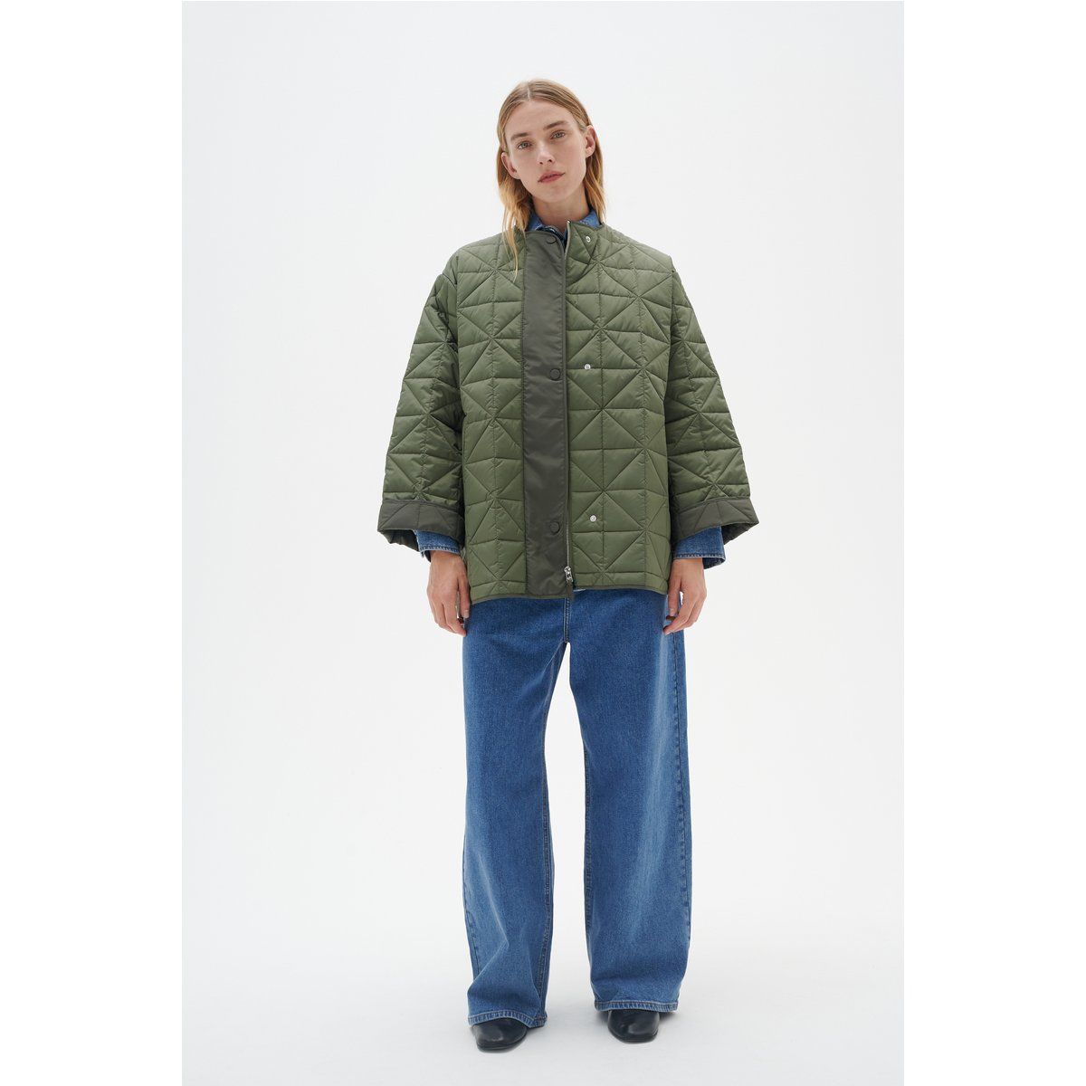 Gesteppte Jacke mit geradem Schnitt