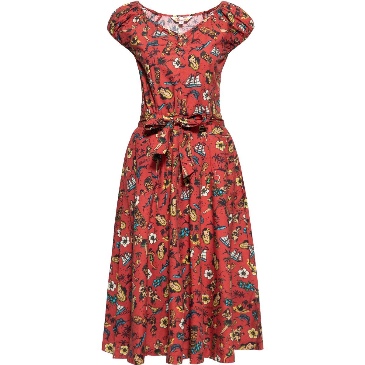 Tropisches Rockabilly Swing-Kleid