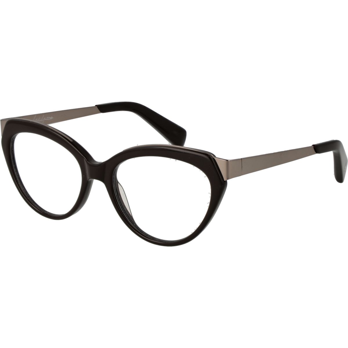Markante skulpturale Cat-Eye Brillenfassung