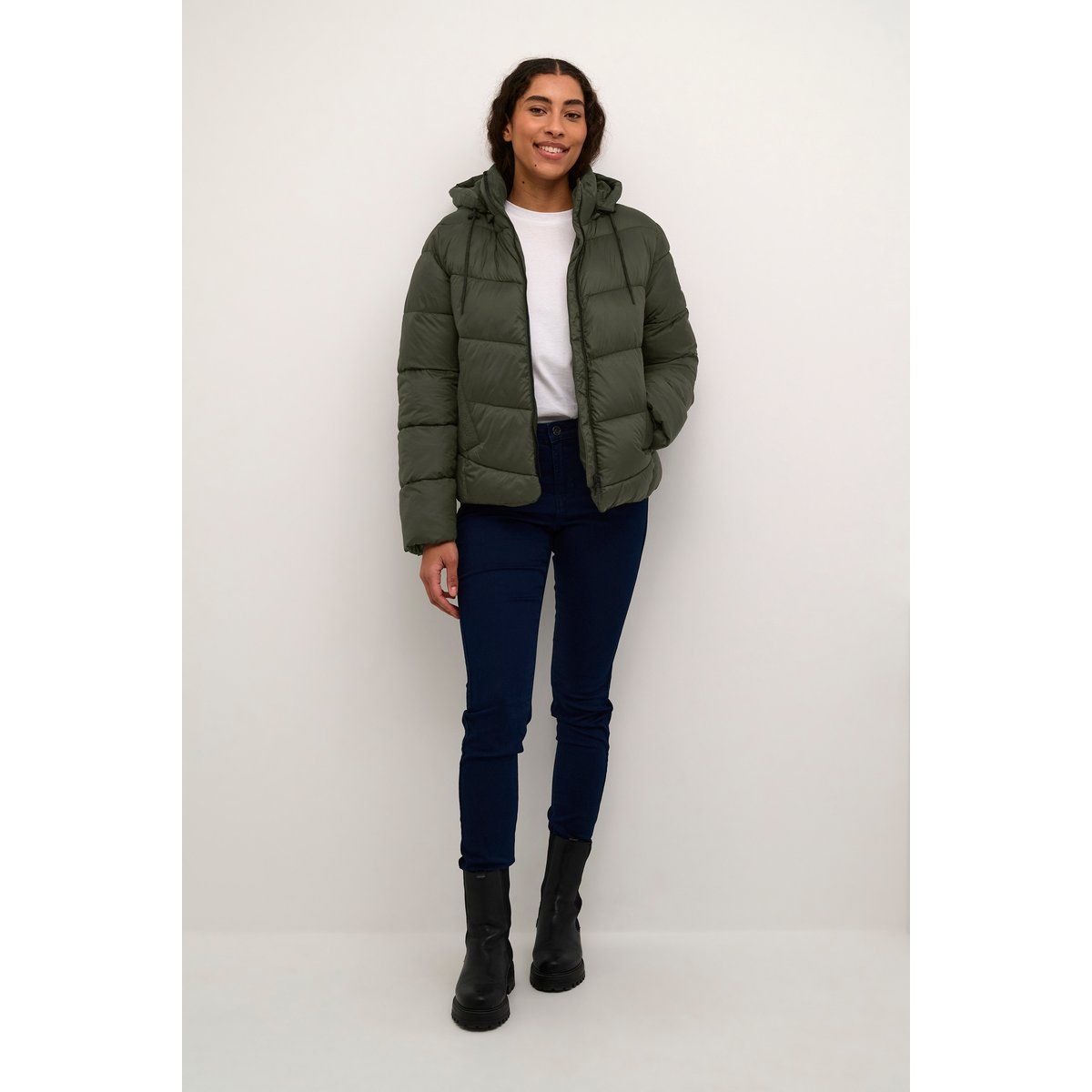 Pufferjacke mit Kapuze Regular Fit