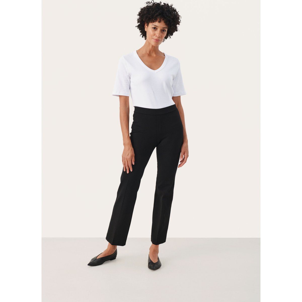 Komfortable Strickhose mit geradem Bein