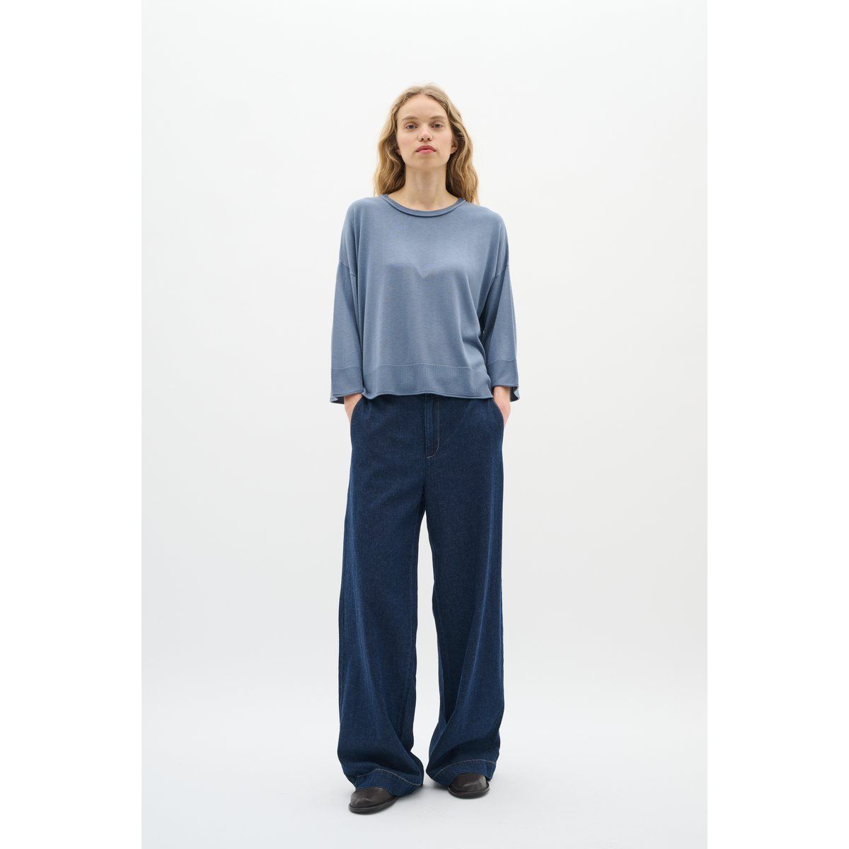 Lässige Jeanshose mit geradem Bein