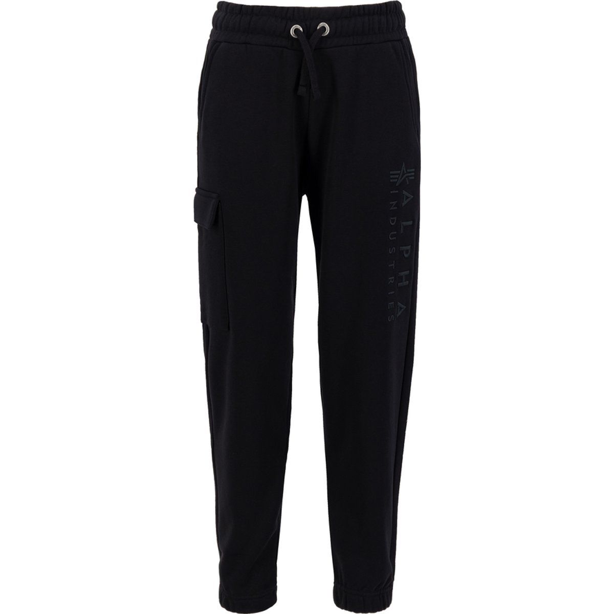 Lockere Cargo-Jogginghose mit Ton-in-Ton Stickerei