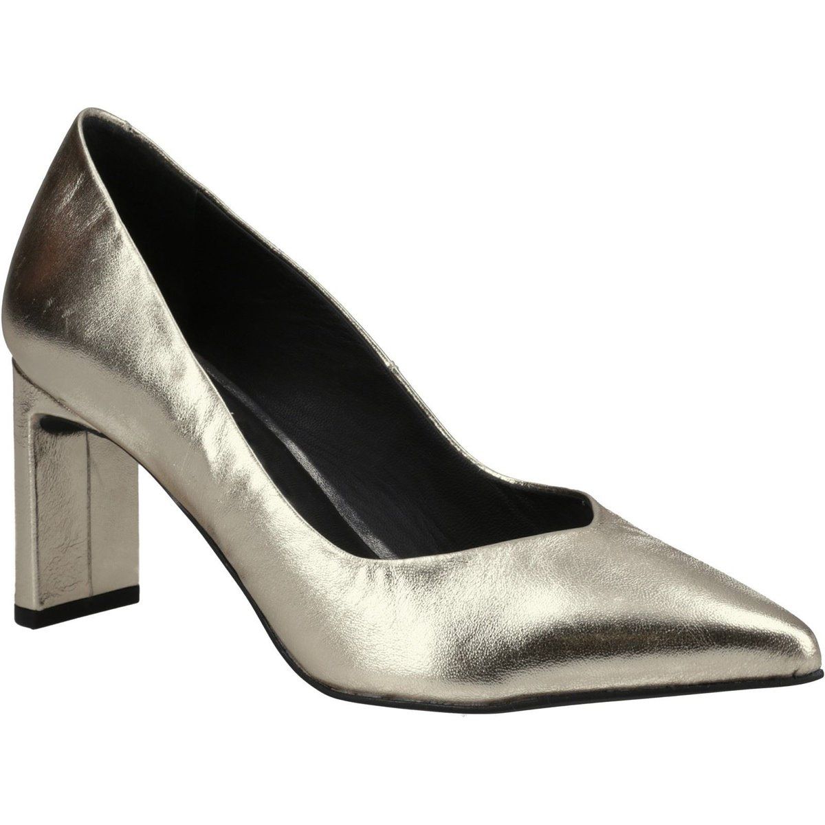 Elegante Metallic-Pumps mit spitzer Kappe