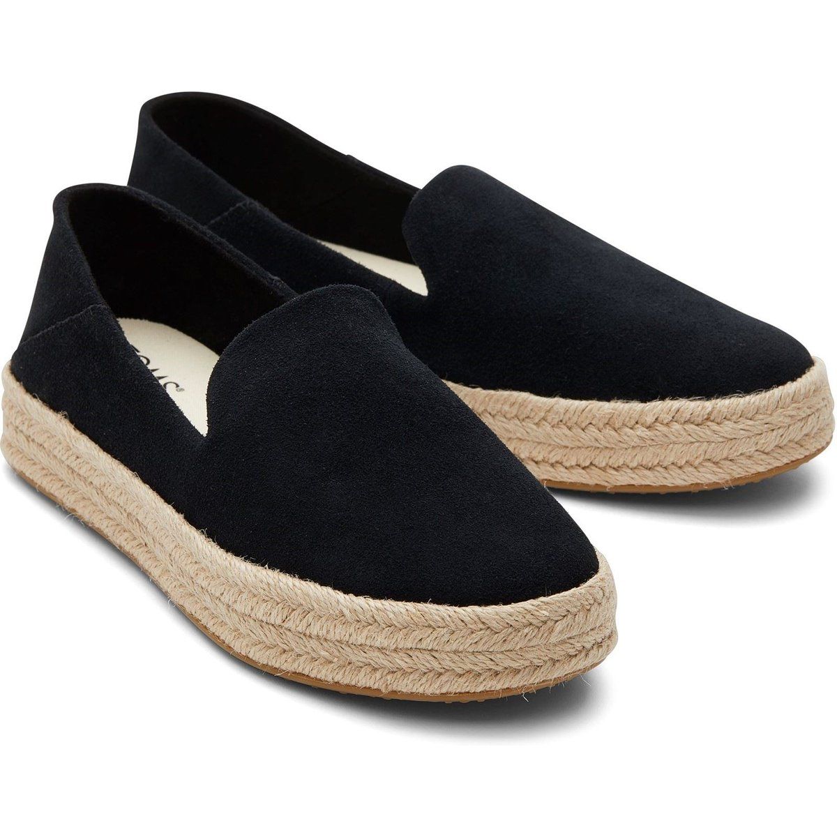 Plateau-Espadrilles aus Wildleder