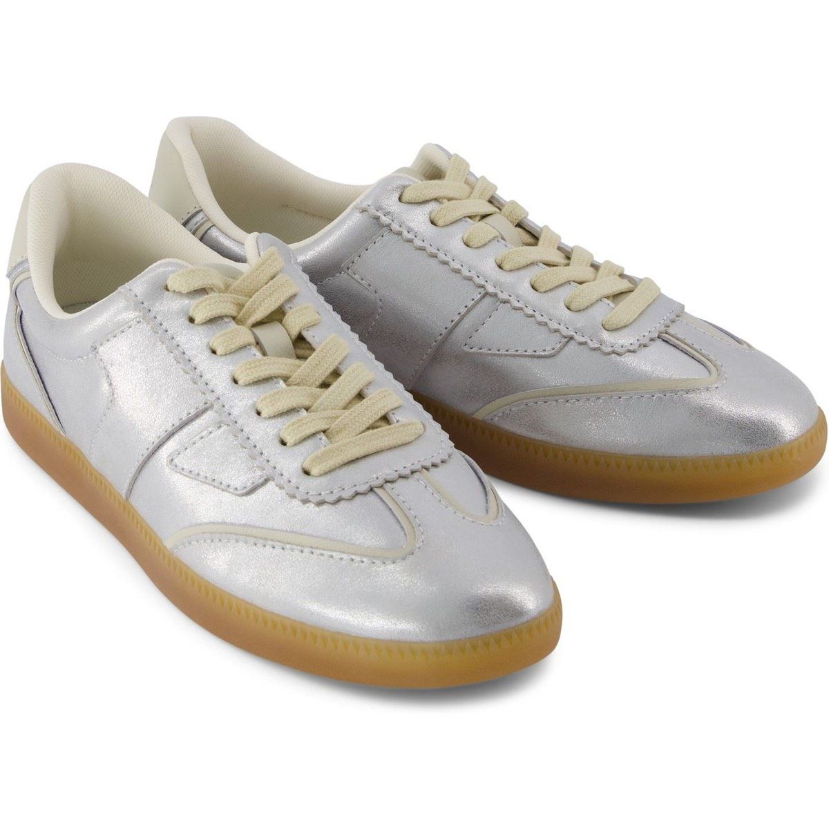 Klassische Metallic-Leder-Sneaker