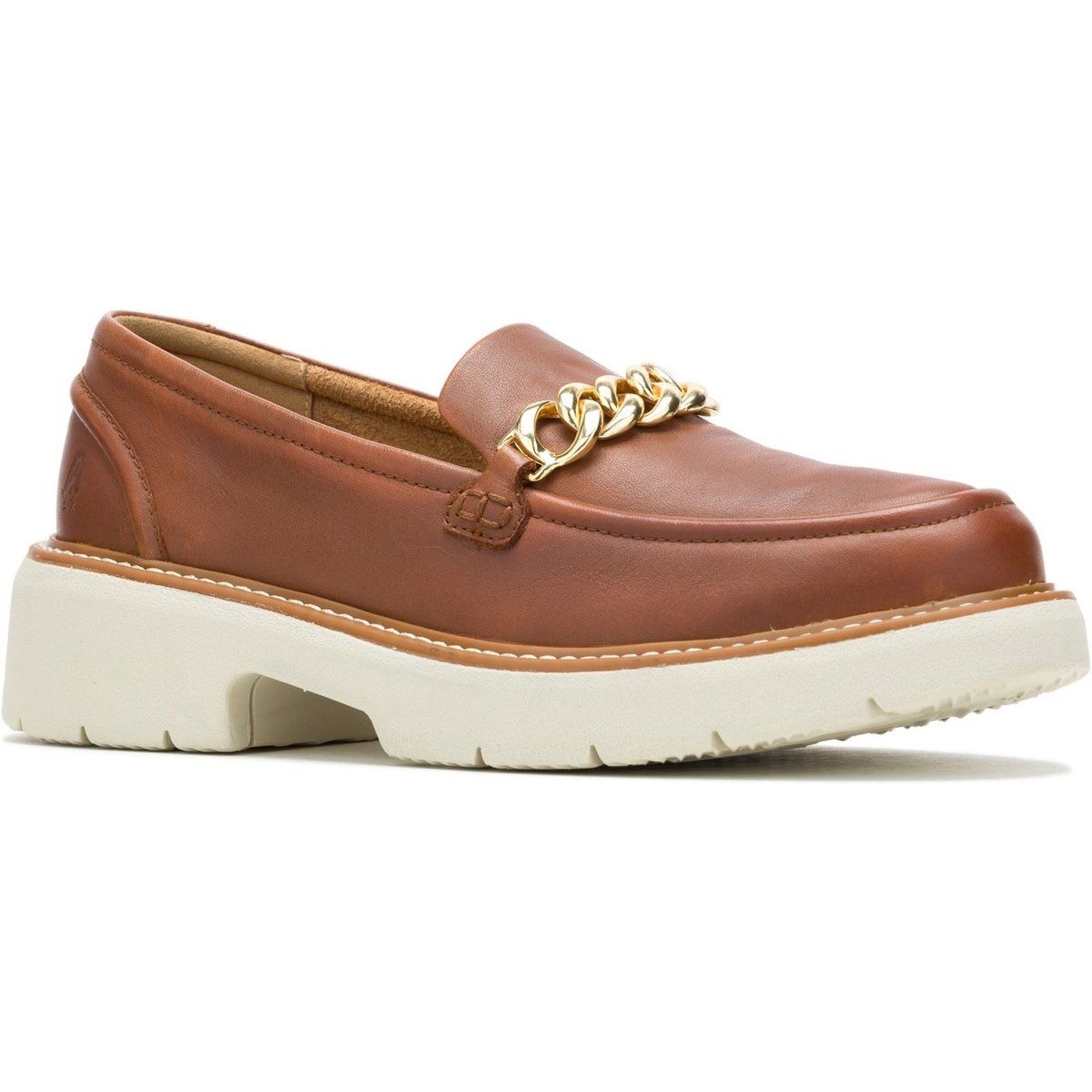 Plateau-Loafer mit Kettendetail