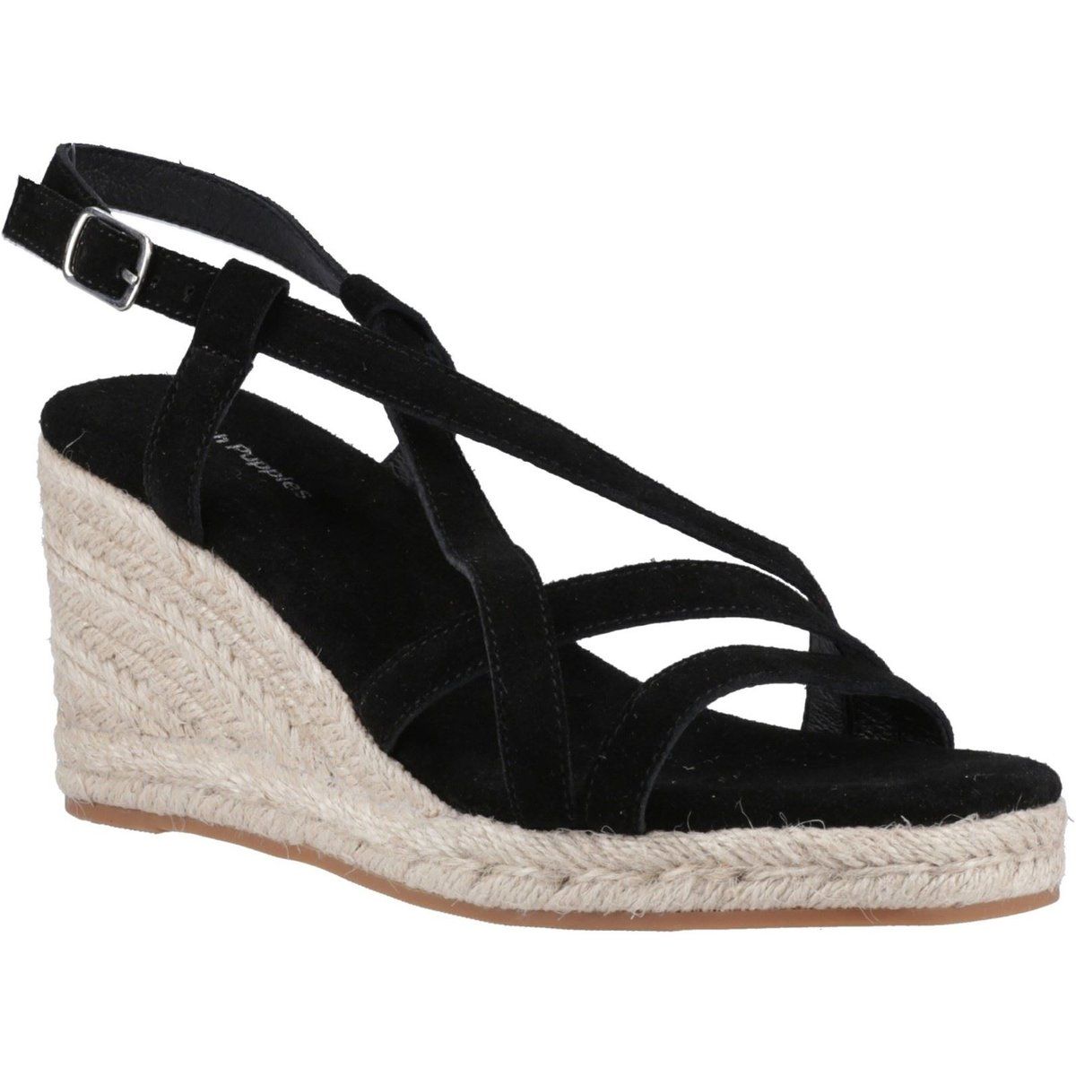 Wildleder Espadrille Keilsandaletten