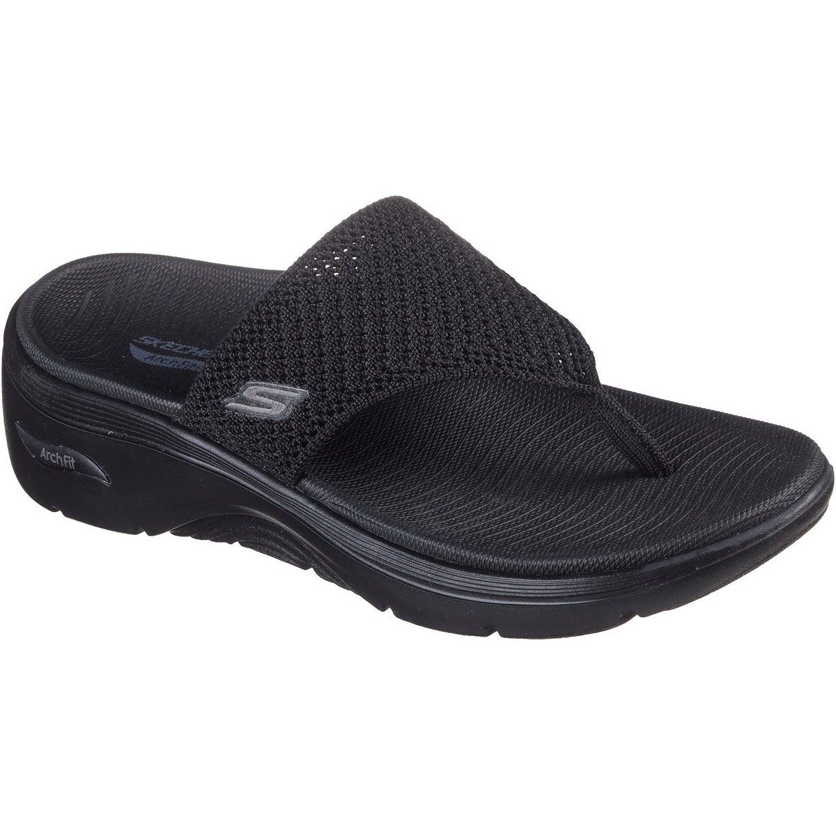 Konturierte Mesh-Zehensandalen mit Komfortsohle
