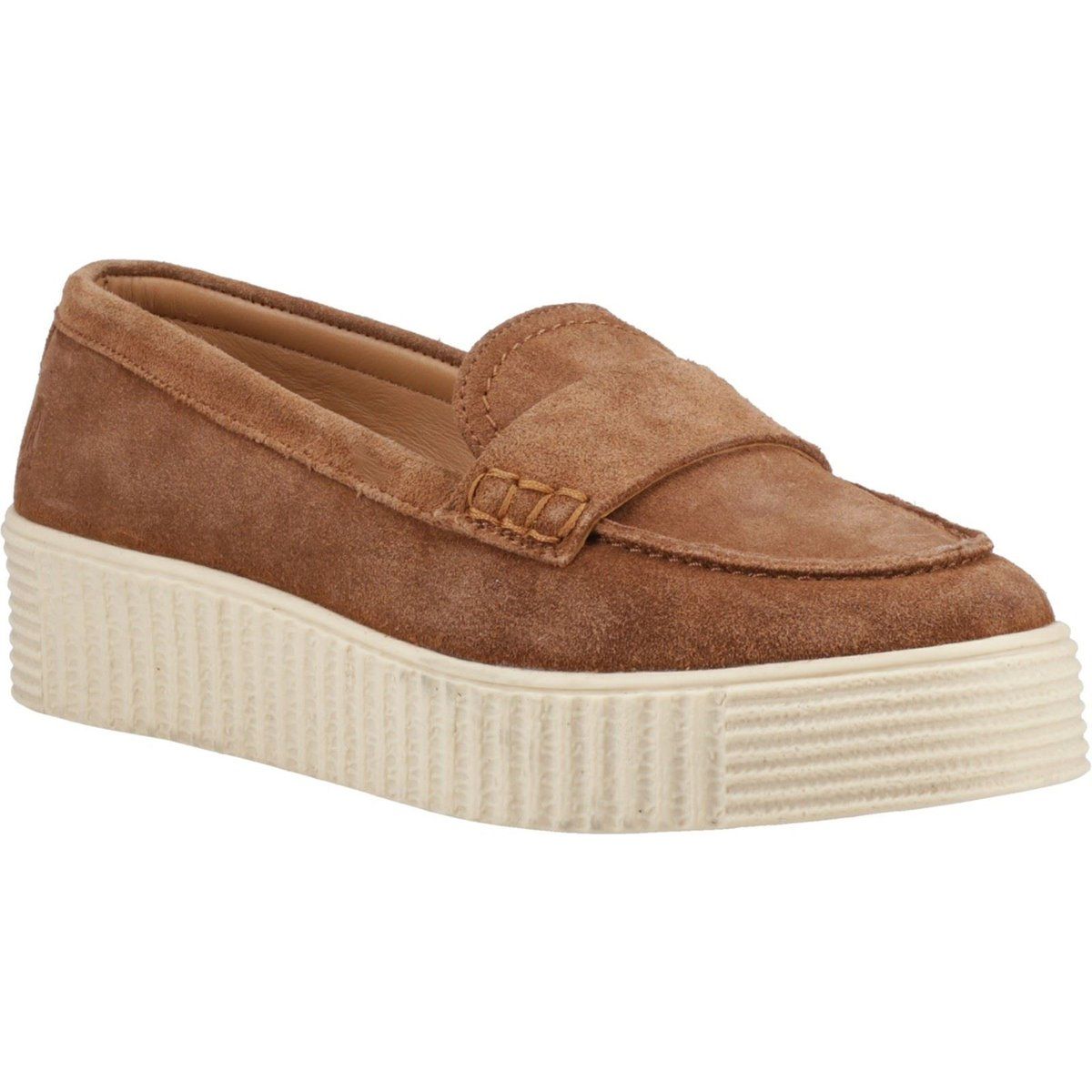 Plateau-Loafer aus Wildleder