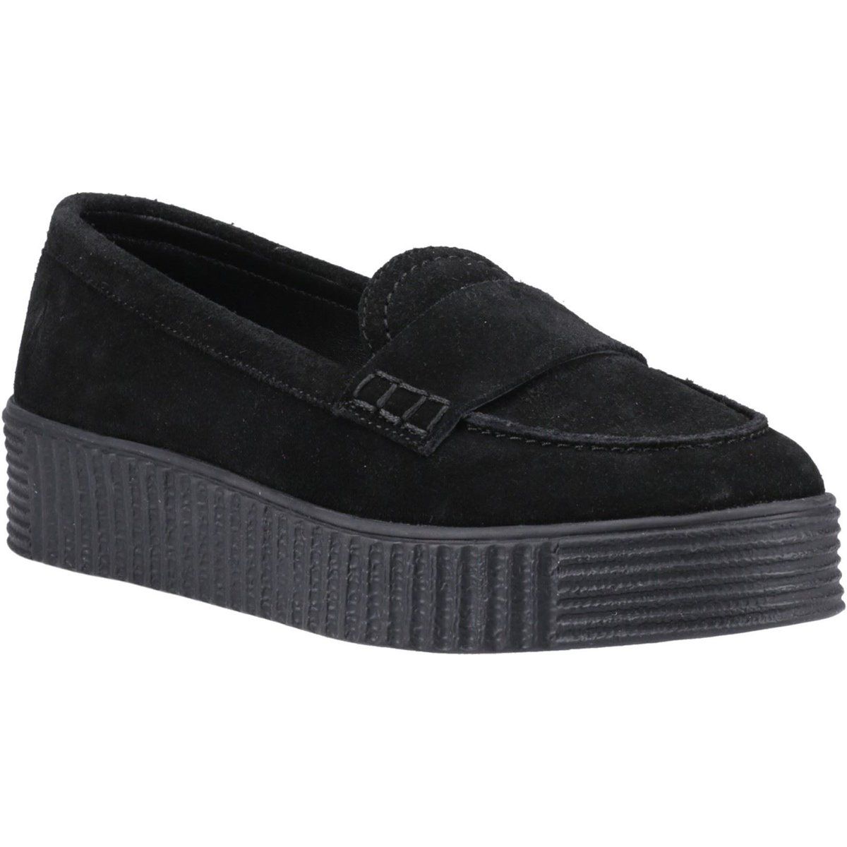 Plateau-Loafer aus Wildleder