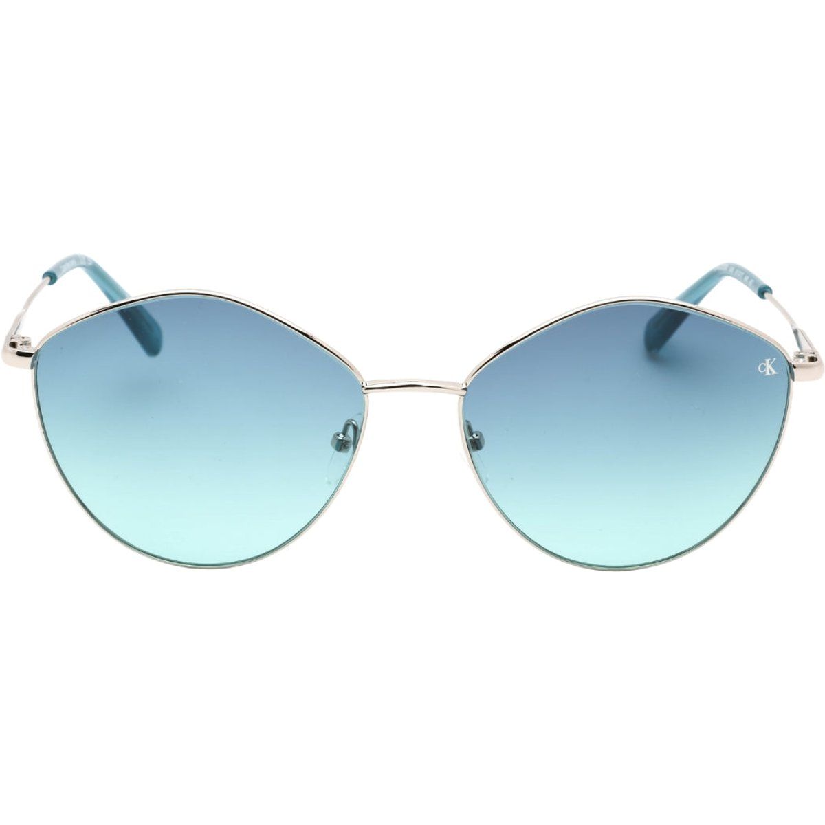 Geometrische Cat-Eye Sonnenbrille mit Farbverlauf
