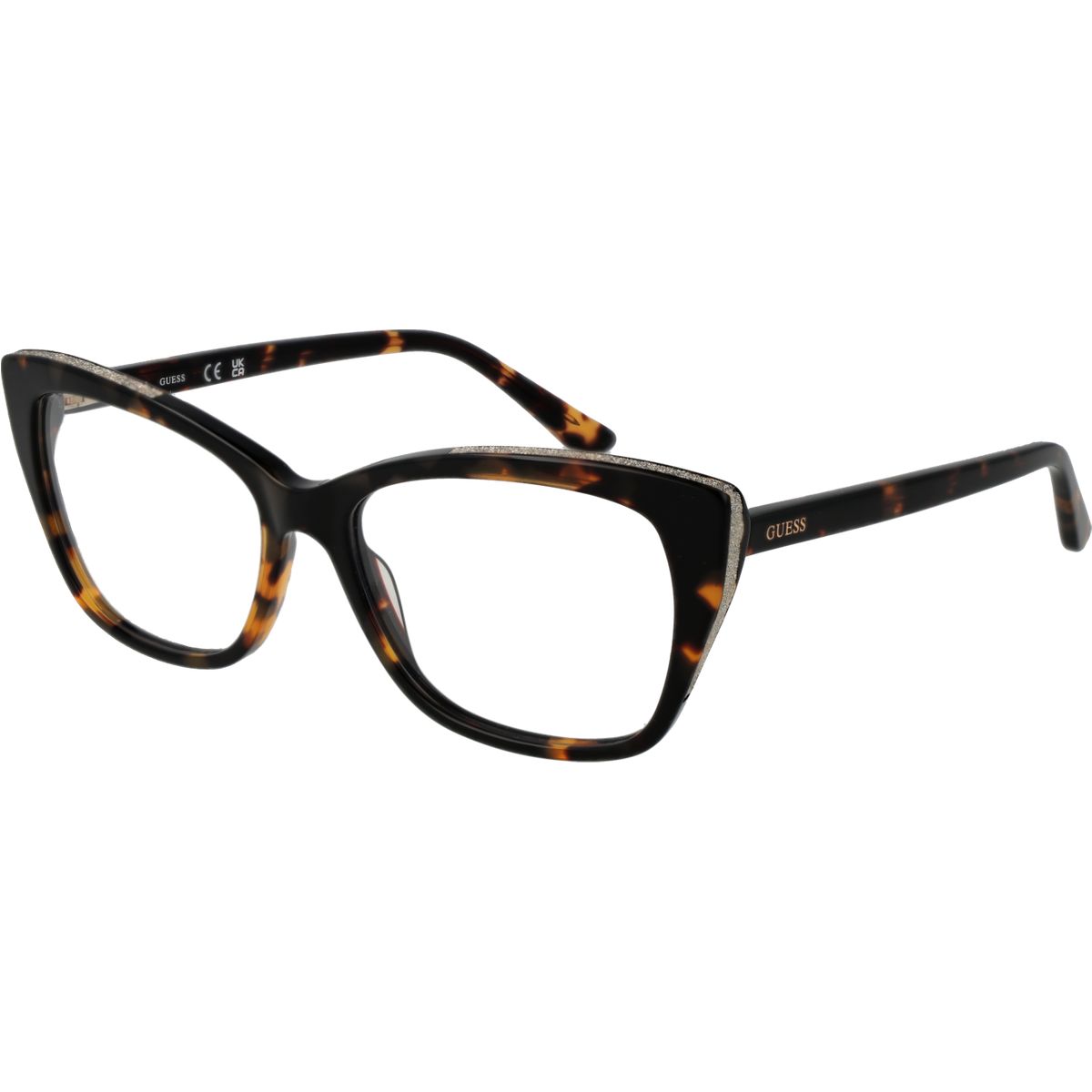 Funkelnde Cat-Eye-Brillenfassung