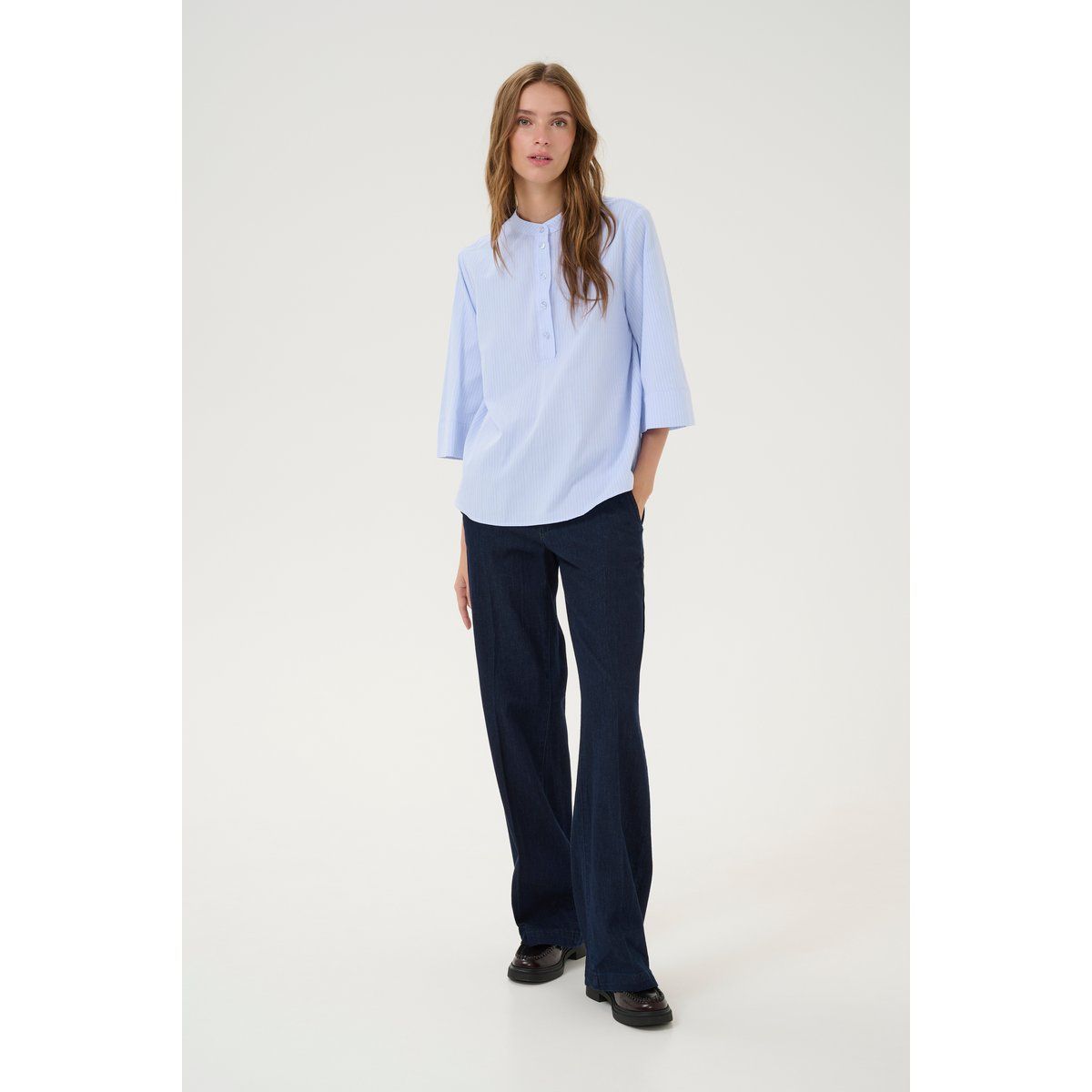 Gestreifte Bluse im Loose Fit