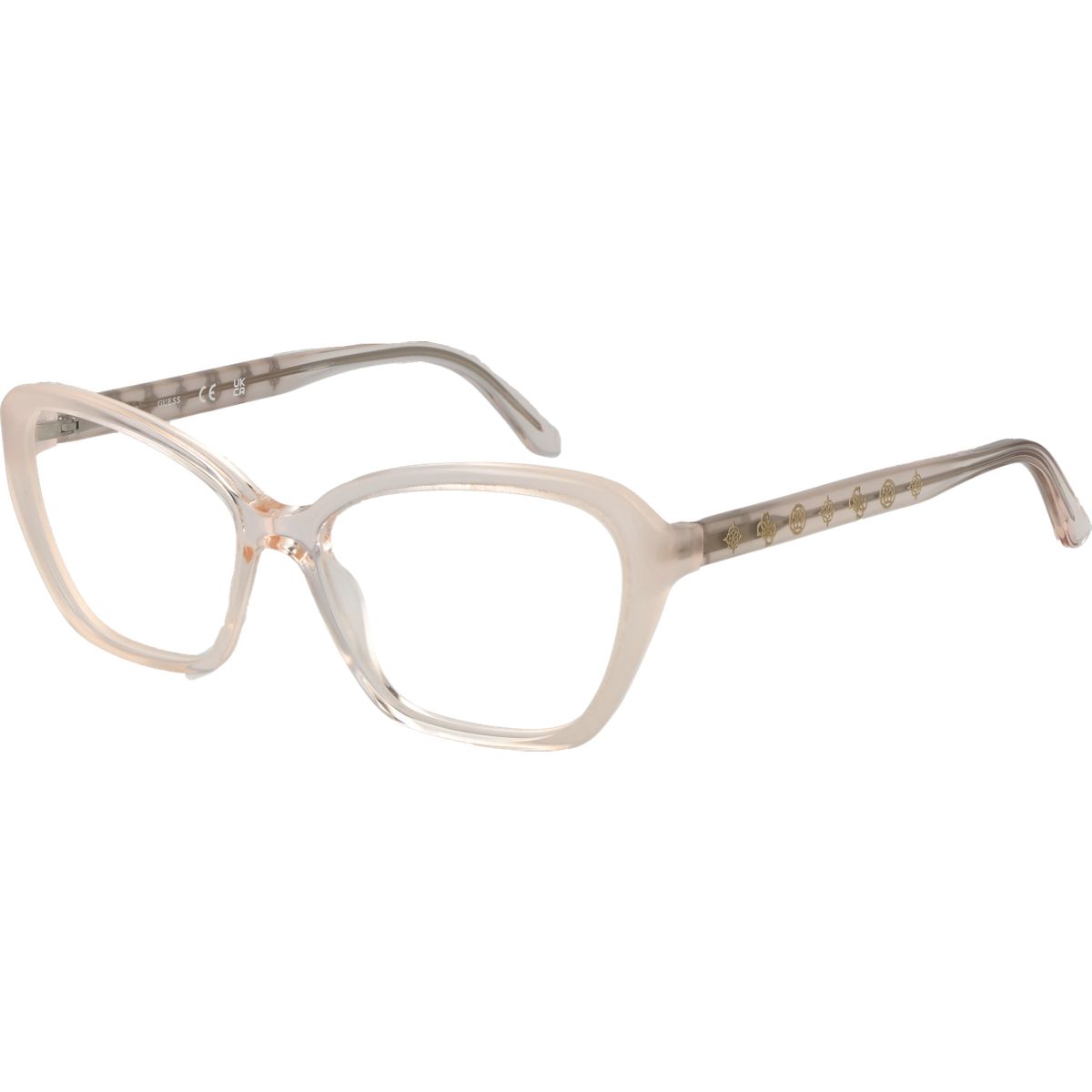 Transparente Brille in Schmetterlingsform
