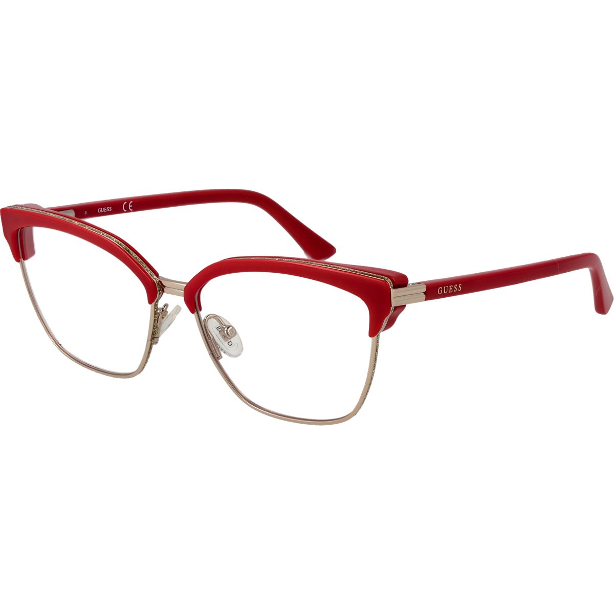 Cat-Eye-Brillenfassung im Browline-Stil