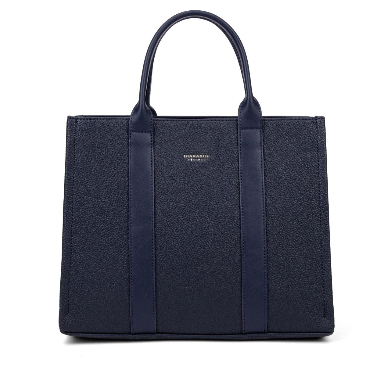 Strukturierte Tote-Bag aus genarbtem Kunstleder