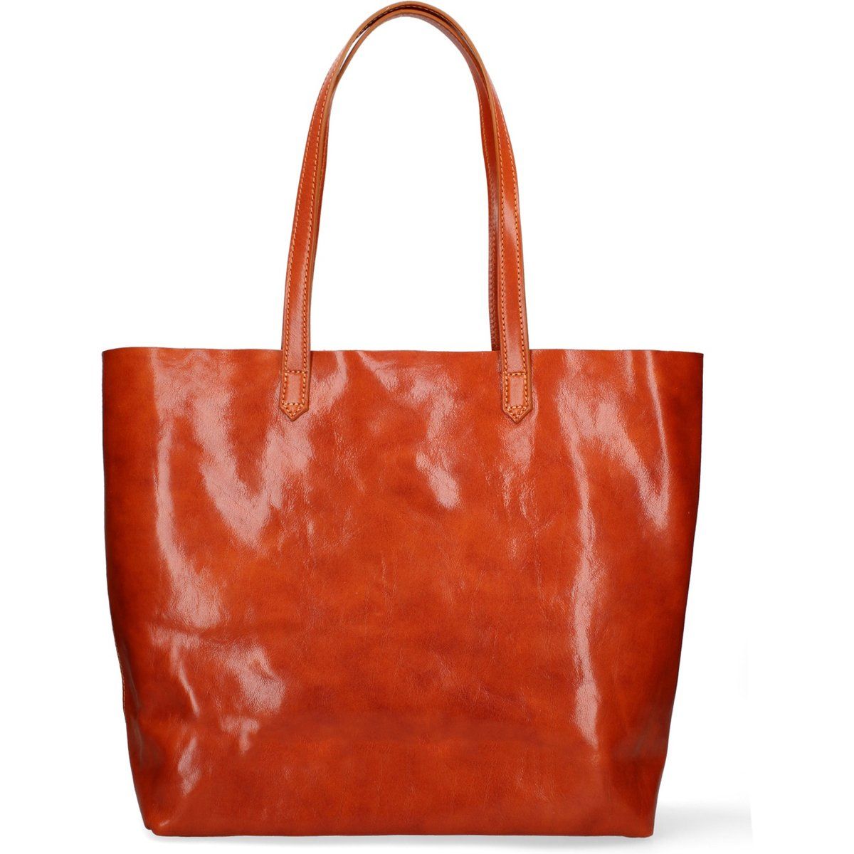 Minimalistische Leder-Shopper-Tasche