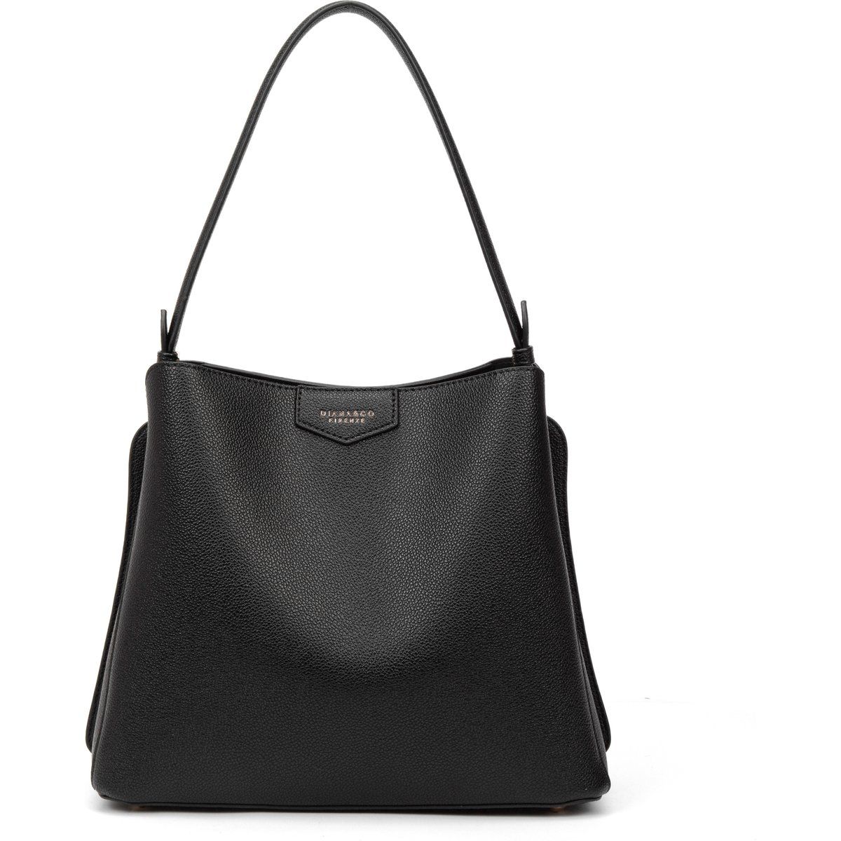Strukturierte Handtasche in Kieseloptik