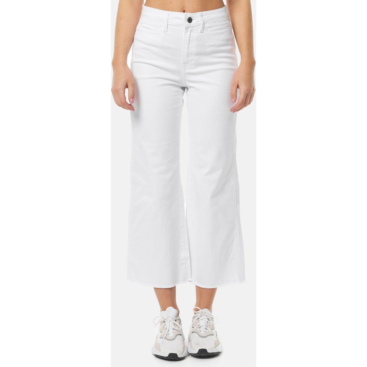 Hochgeschnittene Cropped-Flared-Jeans im 7/8-Schnitt