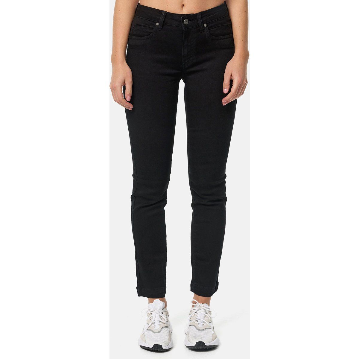 Schmale knöchellange Denim-Hose