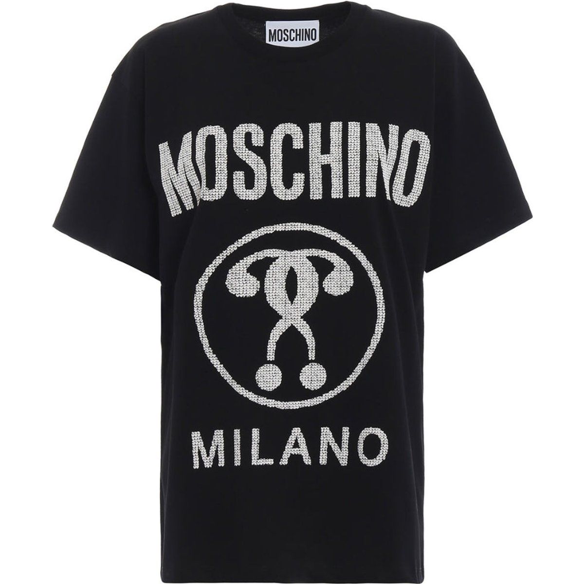 Verziertes T-Shirt mit Fragezeichen-Logo