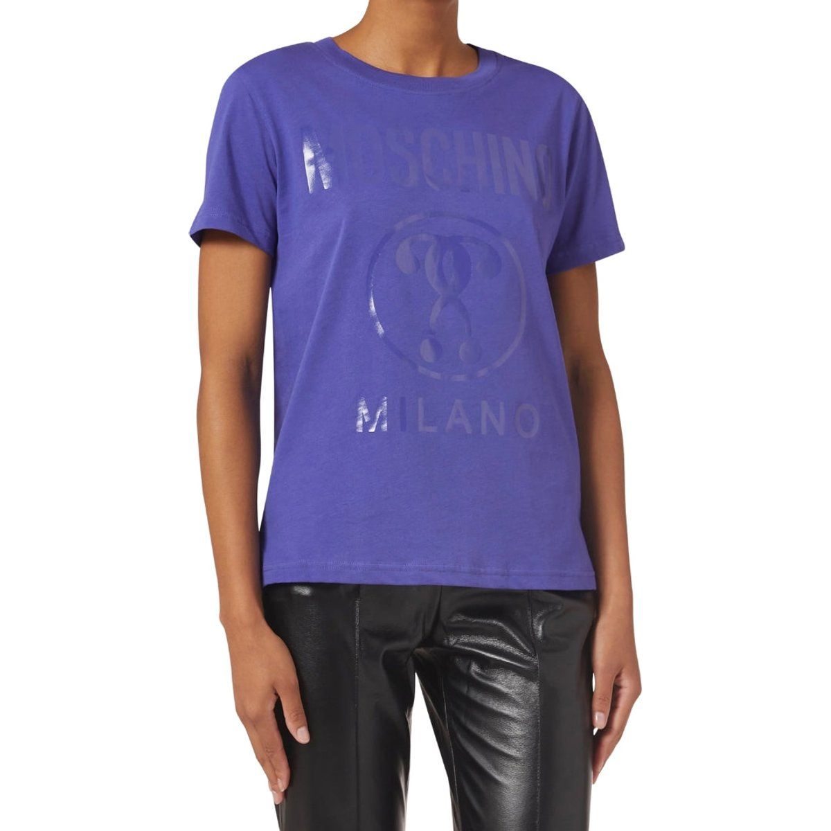 Grafik-T-Shirt mit doppeltem Fragezeichen
