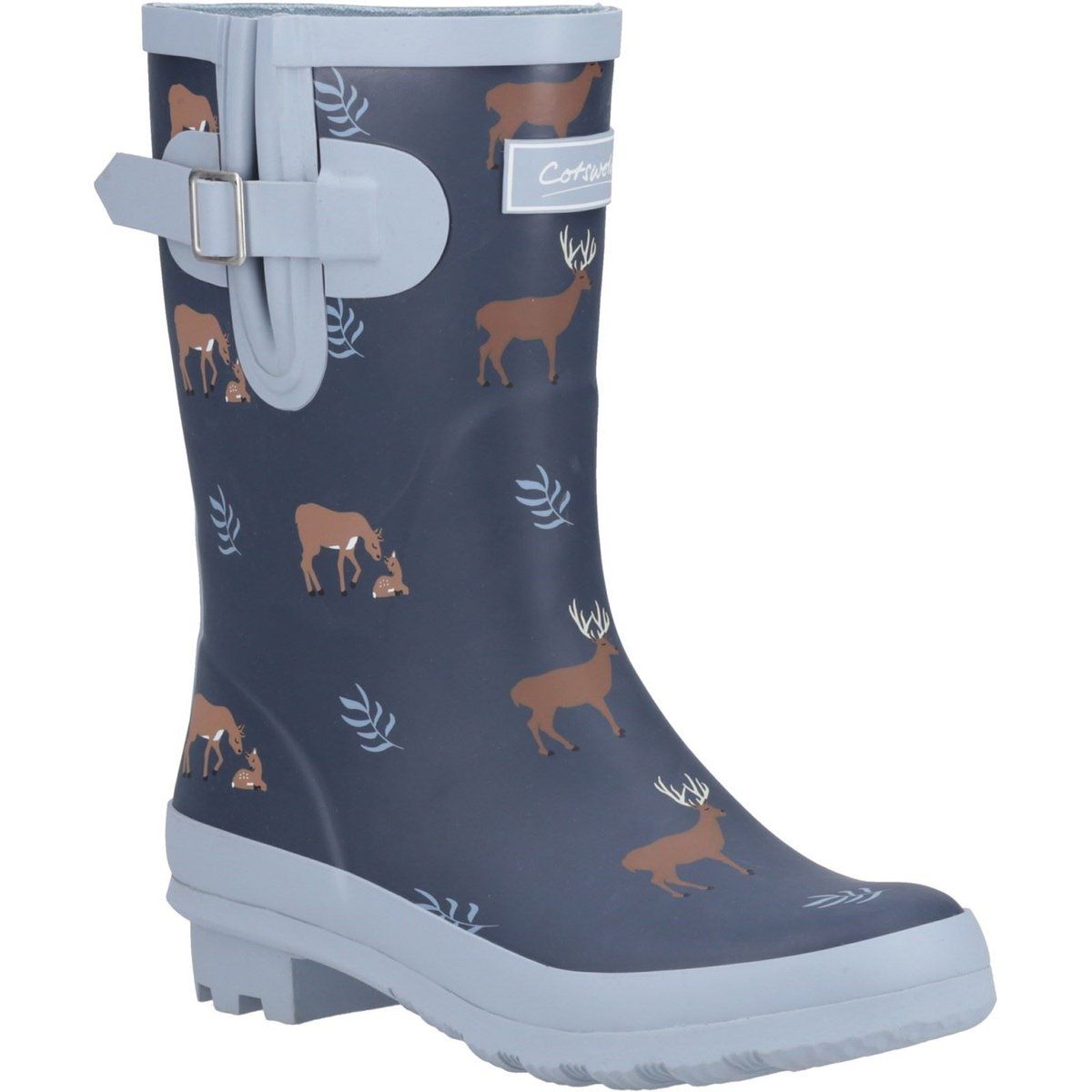 Gummistiefel mit Hirsch-Print