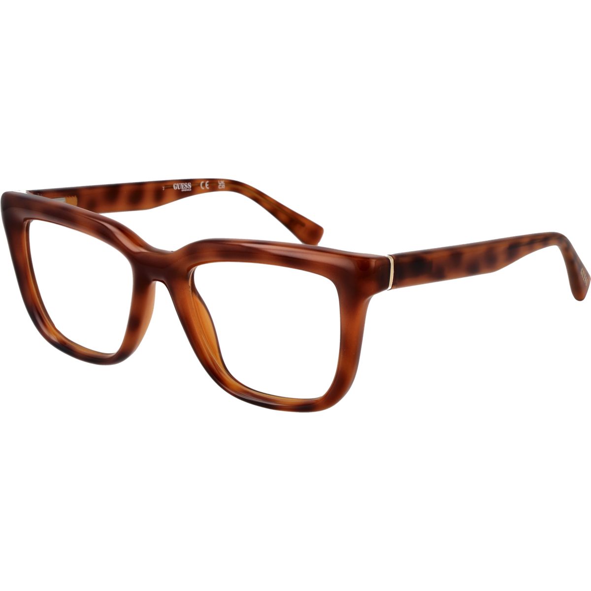 Quadratische Vollrandbrille in Schildpatt-Optik