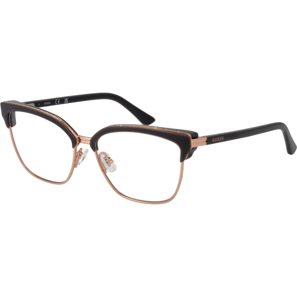 Elegante Browline-Brille in Cat-Eye-Form
