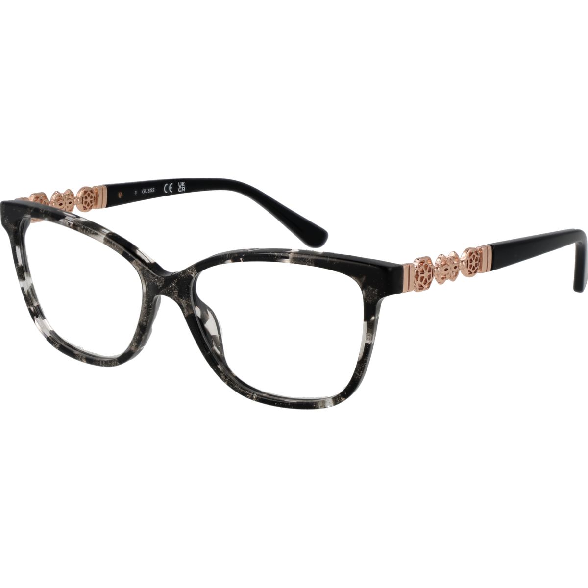 Elegante marmorierte Cat-Eye Brillenfassung