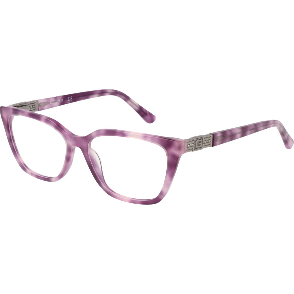 Marmorierte Brillenfassung im Cat-Eye-Stil