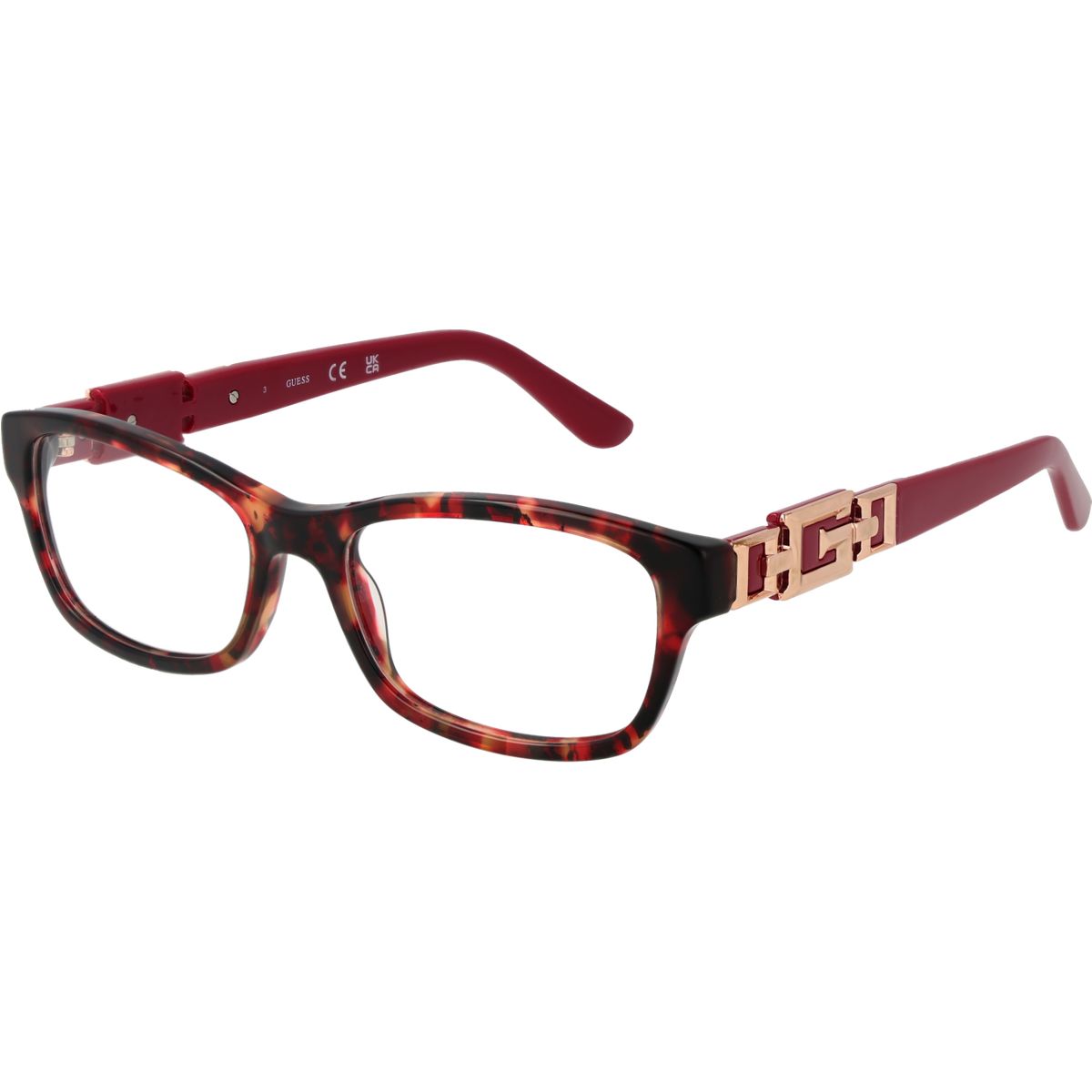 Elegante rechteckige Brille in Hornoptik