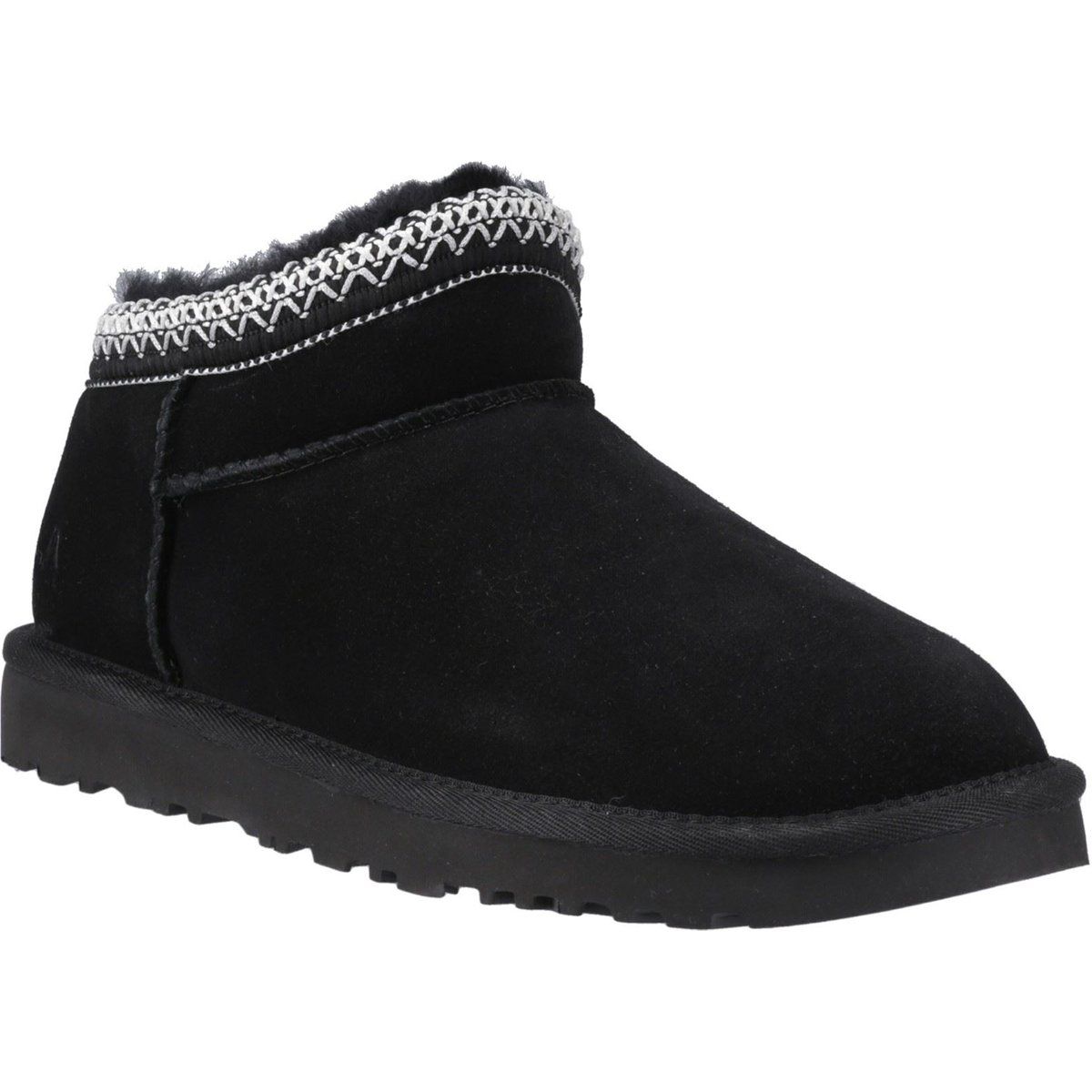 Gemütliche bestickte Wildleder-Booties