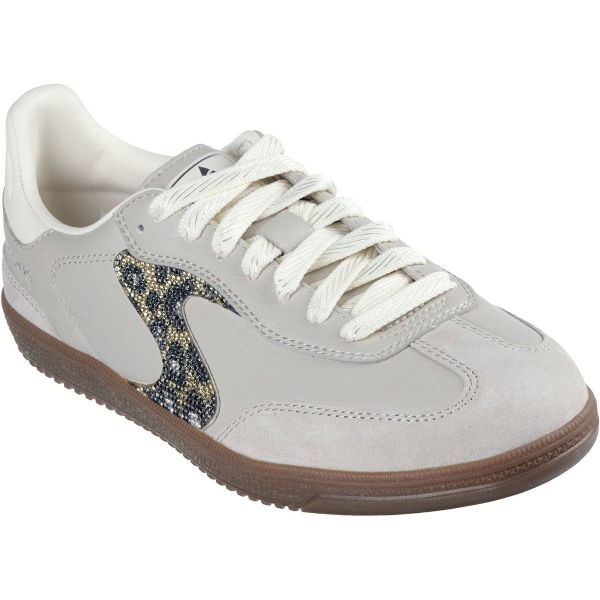 Glitzernde Sneaker im Court-Stil