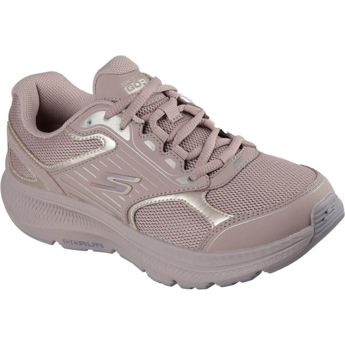 Performance-Laufschuh mit goldenen Akzenten