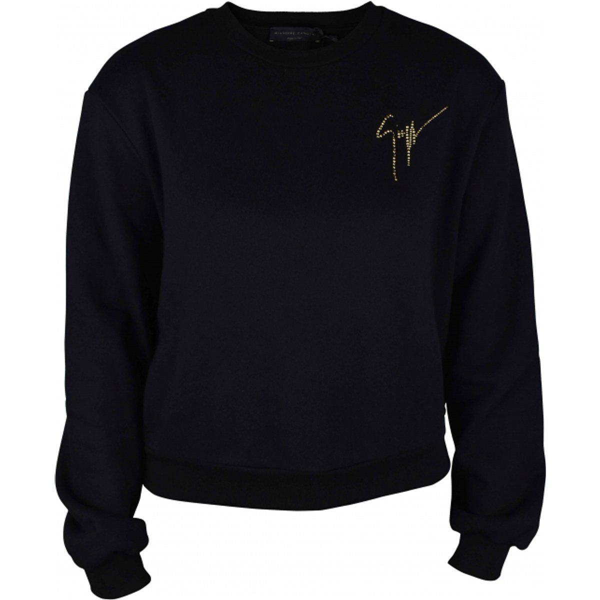 Sweatshirt mit Signatur-Strasslogo