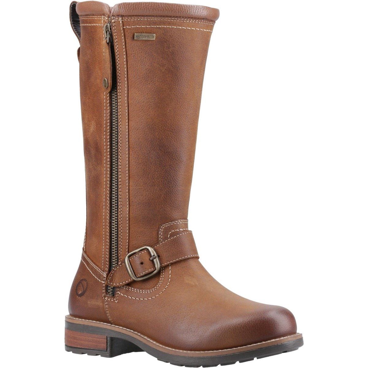 Wasserdichte Lederstiefel im Country-Biker-Stil