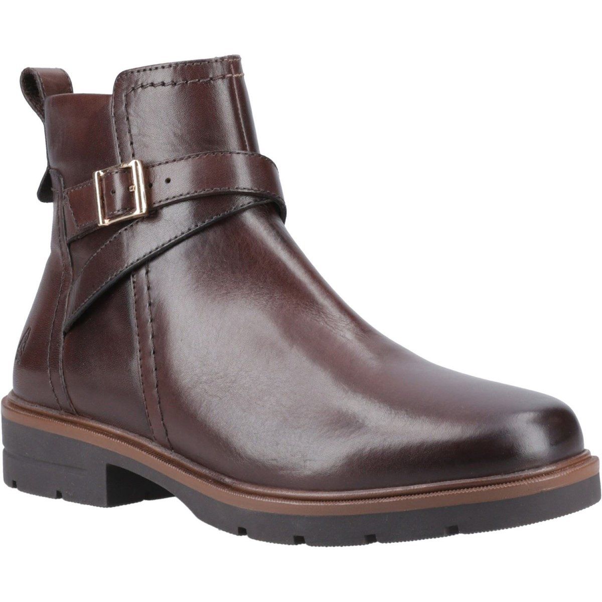 Elegante Lederstiefeletten mit Schnallendetail