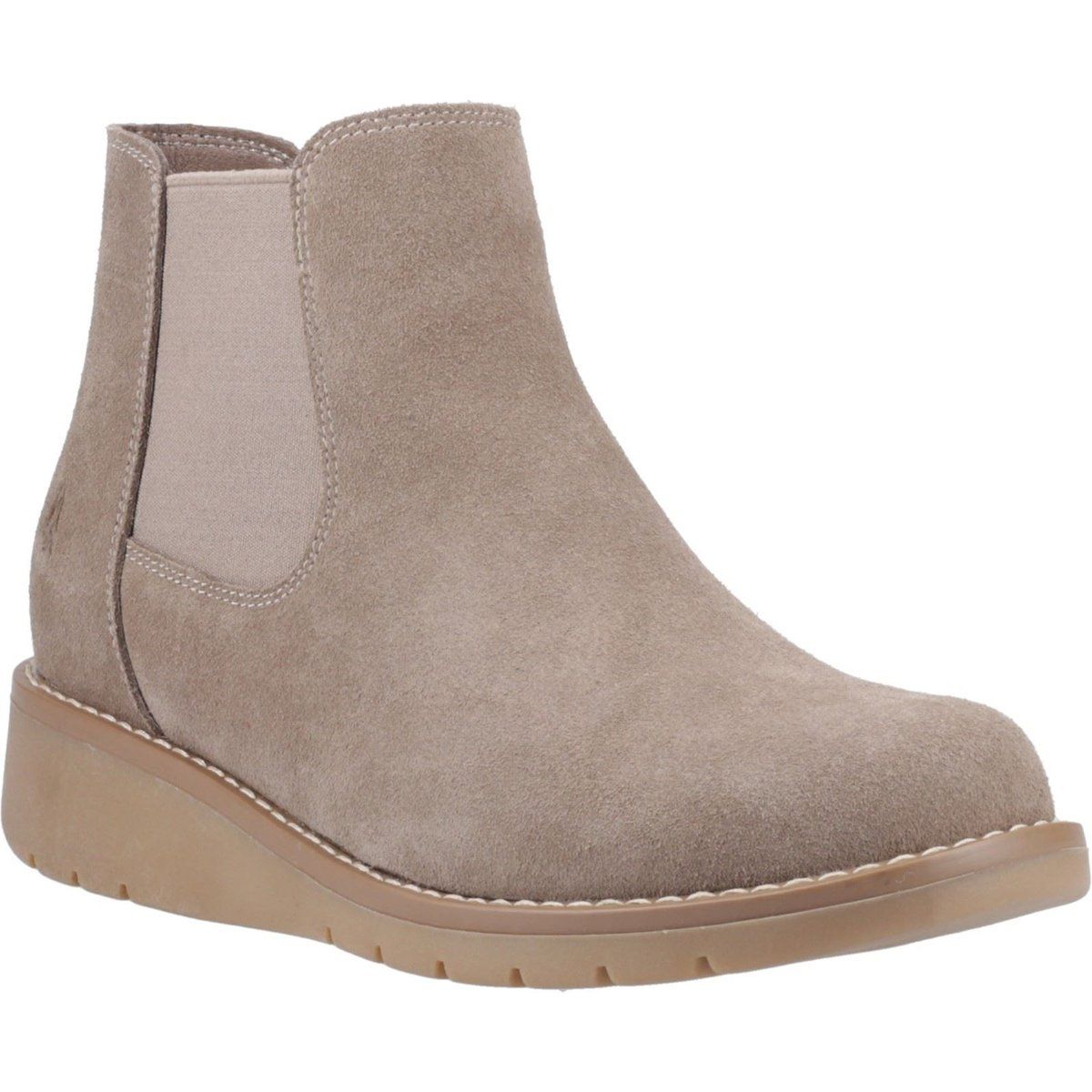 Wildleder Chelsea-Boots mit Keilsohle