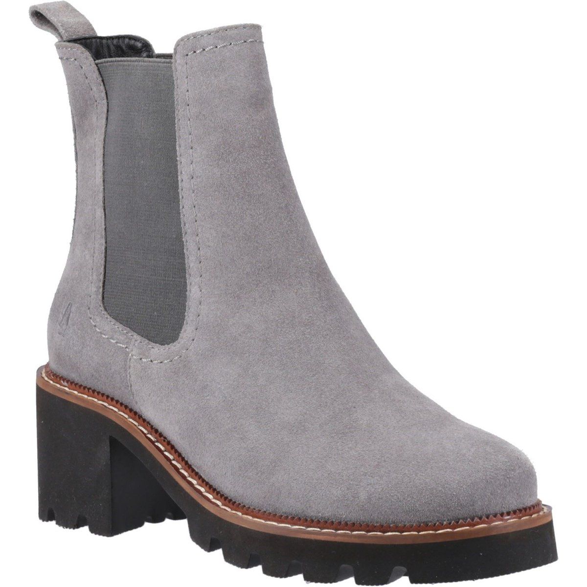 Chunky Suede-Chelsea mit Blockabsatz