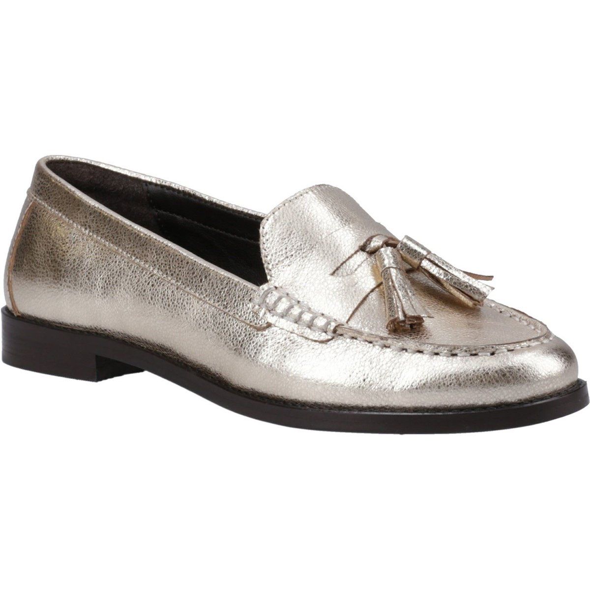 Klassische Leder-Slipper mit Quasten